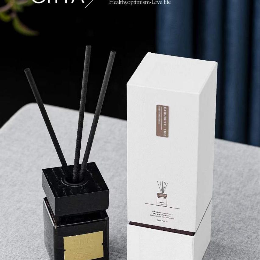 Wooden Cap Square Bottle (100ml)