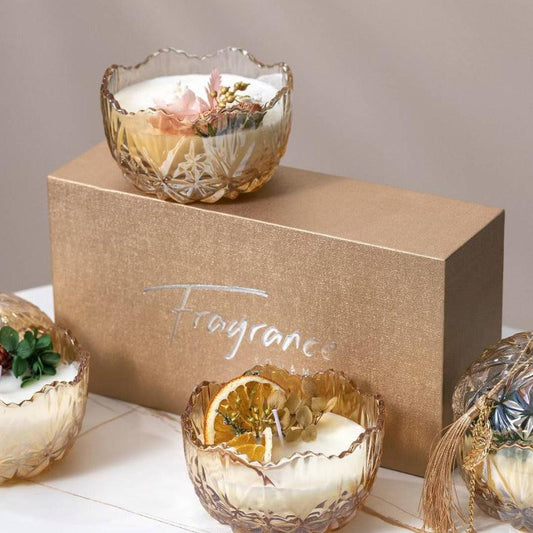 Crystal Flower Candle