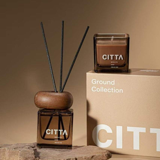 Ground Collection – Square Bottle AB Set with Wooden Cap