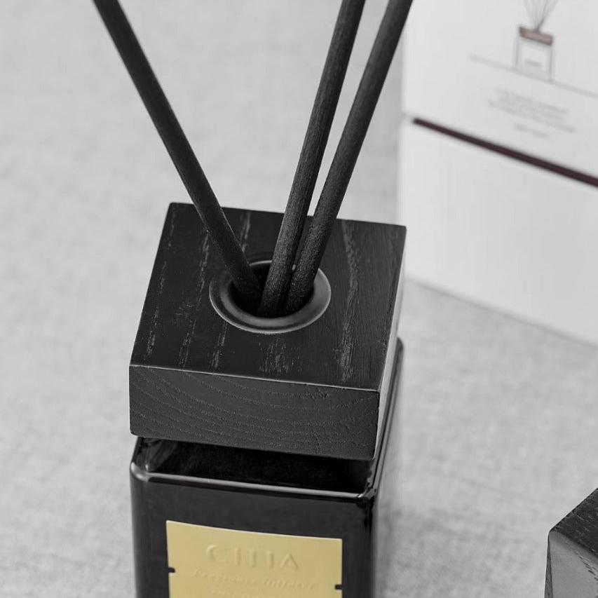 Wooden Cap Square Bottle (100ml)