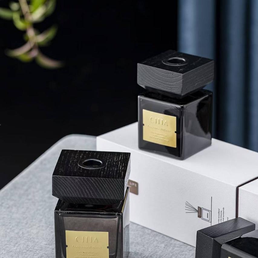 Wooden Cap Square Bottle (100ml)
