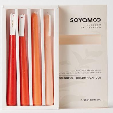 Scented Long Candles – Pure Color Series