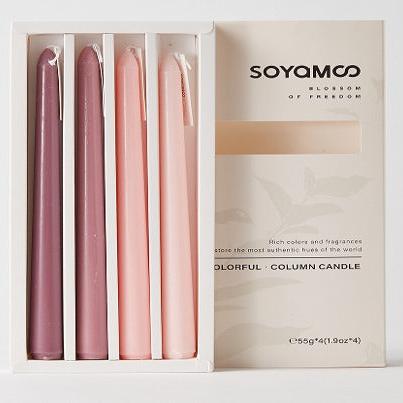 Scented Long Candles – Pure Color Series