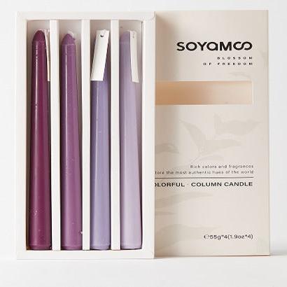 Scented Long Candles – Pure Color Series